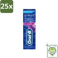 Oral-B 25 x - 3D White Vitalize - Tandpasta - Whitening - 75 ml - Grootverpakking - Vaatwasstrips - Tandpasta - Witte Tanden - Tanden Versterken - Tanden Beschermen - Tanden Reinigen
