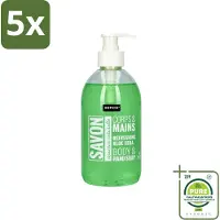 Sence 5 x - Refreshing Aloe Vera - Handzeep - Savon - 500 ml - Grootverpakking - Vaatwasstrips - Aloe Vera Handzeep - Handverzorging - Frisse Handen - Hydraterende Handzeep - Mild Handzeep