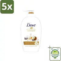 Dove 5 x - Handzeep - Pampering Care - Verzachtend - 250 ml - Grootverpakking - Vaatwasstrips - Handzeep - Shea Butter - Handen Verzorgen - Hydraterende Handzeep - Kalmerende Geur