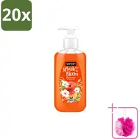 Sence 20 x – Handzeep – Splash To Bloom Peach – 500 ml - Bulkverpakking - Handzeep - Douchemop - Perzikgeur