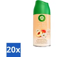 Air Wick 20 x - Luchtverfrisser Navulling - Witte Perzik - Automatische Spray - 250 ml - Voordeelverpakking - 20 stuks