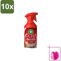 Air Wick 10 x – Luchtverfrisser Spray – Pure Mulled Wine – 250 ml - Bulkverpakking - Luchtverfrisser - Douchemop - Warme geur