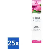 Therme 25 x - Interieurspray - Saigon Pink Lotus - Oosterse Romantiek in Huis - 60 ml - Voordeelverpakking - 25 stuks