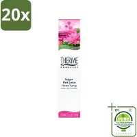 Therme 20 x - Interieurspray - Saigon Pink Lotus - Oosterse Romantiek in Huis - 60 ml - Grootverpakking - Vaatwasstrips - Interieurspray - Geur - Oosterse Geur - Saigon Pink Lotus - Wellness