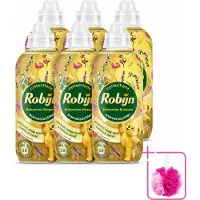 Robijn 6 x – Wasverzachter – Bohemian Blossom – 765 ml - Bulkverpakking - Wasverzachter - Douchemop - Bloemige geur