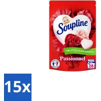 Soupline 15 x – Wasverzachtertabletten – Harten Straling van Passiebloemboeket - 28 tabletten - Voordeelverpakking - 15 stuks
