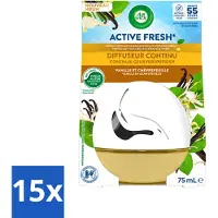 Air Wick 15 x Decosphere - Luchtverfrisser - Vanille & Kamperfoelie - 75ml - Voordeelverpakking - 15 stuks