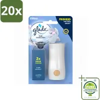 Glade 20 x - Houder Touch & Fresh - Pure Clean Linen - 10 ml - Grootverpakking - Vaatwasstrips - Frisse Geur - Linnengoed - Touch & Fresh - Geurverspreiding - Ruimte Verfrissen