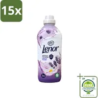 Lenor 15 x – Wasverzachter – Lavender & Kamille – 56 Wasbeurten – 1176 ml - Grootverpakking - Vaatwasstrips - Wasverzachter - Lavendel - Kamille - Wasgeur - Wasverzachting
