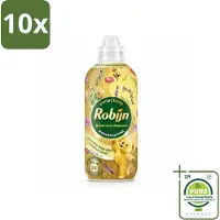 Robijn 10 x – Wasverzachter – Bohemian Blossom – 765 ml - Grootverpakking - Vaatwasstrips - Wasverzachter - Bloemige Geur - Wasverzachter Fles - Kleding Verzorgen - Vezels Beschermen