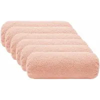 vidaXL Kussensloop 6 st HEERLEN Roze Ø 15 x 40 cm Bouclé