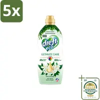 Dreft 5 x ECO - Wasverzachter - Gekleurde Was - Witte Bloem - Anti-Veroudering - 38 Wasbeurten - Wasstrips - Wasverzachter - Anti-aging - Kleurbescherming - Collageen - Wasgoed Verzorgen