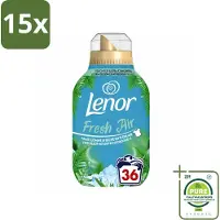 Lenor 15 x - Wasverzachter - Fresh Air Noorderlicht - Ultra Geconcentreerd - 36 Wasbeurten - Grootverpakking - Vaatwasstrips - Wasverzachter - Frisheid - Citrus - Zeelucht - Boterbloem