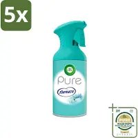 Air Wick 5 x - Luchtverfrisser - Pure Nenuco - Spray - 250 ml - Wasstrips - Luchtverfrisser - Nenuco Aroma - Luchtverfrissende Spray - Frisse Geur - Huisgeur