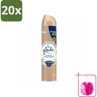 Glade 20 x – Luchtverfrisser Spray – Romantic Vanilla Blossom – 300 ml - Bulkverpakking - Luchtverfrisser - Douchemop - Geur spray