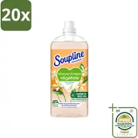Soupline 20 x - Wasverzachter - Oranjebloesem - 52 Wasbeurten - 1.3L - Wasstrips - Wasverzachter - Plantaardige Zachtheid - Oranje Bloesem - Zachte Was - Natuurlijke Zachtheid