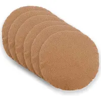vidaXL Kussensloop 6 st HEERLEN Beige Diam. 50 cm Bouclé