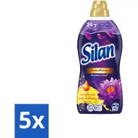 Silan 5 x Aromatherapy - Wasverzachter - Dreamy Lotus - Essentiële Oliën en Langdurige Parfum - 48 Wasbeurten - 1.056L - Voordeelverpakking - 5 stuks