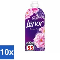 Lenor 10 x - Wasverzachter - Bloemenboeket - Fris & Zacht - 55 Wasbeurten - Voordeelverpakking - 10 stuks