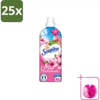 Soupline 25 x – Wasverzachter – Japanse Tuin – 950 ml - Bulkverpakking - Wasverzachter - Douchemop - Zachte wasgoed