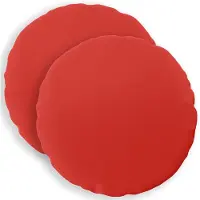 vidaXL Kussensloop 2 st HEERLEN Rood Ø 60 cm Polyester