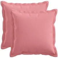 vidaXL Kussensloop 2 st HOUTEN Roze 45 x 45 cm Faux Linnen