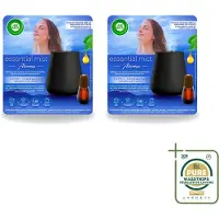 Air Wick 2 x Essential Mist - Automatische Luchtverfrisser Kit - Innerlijke Rust - Eucalyptus & Lavendel - Wasstrips - Luchtverfrisser - Aromatherapie - Eucalyptus - Lavendel - Rustgevende Geur