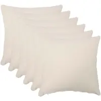 vidaXL Kussensloop 6 st HEERLEN Crèmekleurig 40 x 40 cm Bouclé