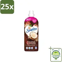 Soupline 25 x – Wasverzachter – Verwarmende Kokosnoot & Witte Bloemen – 950 ml - Grootverpakking - Vaatwasstrips - Wasverzachter - Kokosnoot - Witte Bloemen - Warme Geur - Wasgoed