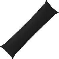 vidaXL Kussensloop HEERLEN Zwart 40 x 145 cm Stof