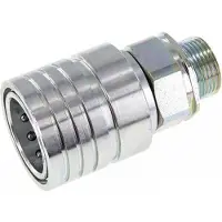 Tameson Stalen DN 25 Hydraulische Koppeling Snelkoppeling 20 mm S Knelring ISO 7241-1 A/8434-1 D 34.3mm