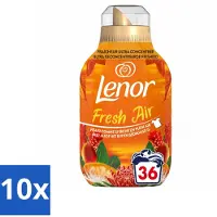 Lenor 10 x - Wasverzachter - Fresh Air Tropenzon - Ultra Geconcentreerd - 36 Wasbeurten - Voordeelverpakking - 10 stuks