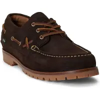 Ralph Lauren Heren Nautische ranger van bruin suède (44), Leer, Plat, Geen, Casual 812P15866001