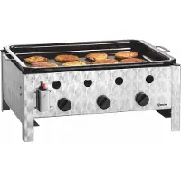 Bartscher Gas-tafelbraadgrill TB1000PF, Bartscher, 58(D) x 72(B) x 25,8(H), Vloeibaargas/10kW
