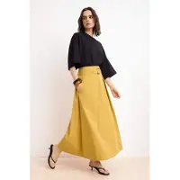 Trendyol Modest Dames Bruin Effen Maxi A-lijn Modest Rokken