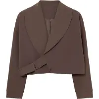 Trendyol TRENDYOLMİLLA Dames Bruin Effen Lang Regular fit Blazers