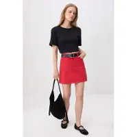 Trendyol TRENDYOLMİLLA Dames Rood Effen Kort / Mini Rokken