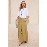Trendyol Modest Dames Kaki Effen Maxi A-lijn Modest Rokken