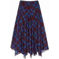 Trendyol Modest Dames Geruit Maxi Asymmetrisch Modest Rokken