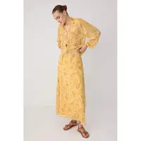 Trendyol TRENDYOLMİLLA Dames Geel Paisley Maxi Skater Rokken