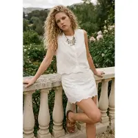 Trendyol TRENDYOLMİLLA Dames Wit Effen Kort / Mini Kokerrok- rok Rokken
