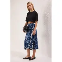 Trendyol TRENDYOLMİLLA Dames Blauw Etnisch patroon Midi Rokken