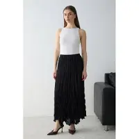 Trendyol TRENDYOLMİLLA Dames Zwart Effen Maxi A-lijn Rokken