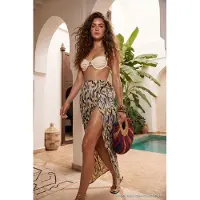 Trendyol TRENDYOLMİLLA Dames Meerkleurig Geometrisch patroon Maxi Overslag Rokken