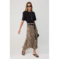 Trendyol TRENDYOLMİLLA Dames Meerkleurig Dierenprint Maxi A-lijn Rokken