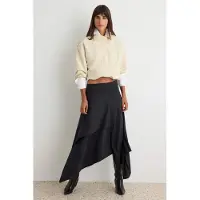 Trendyol TRENDYOLMİLLA Dames Effen Midi Rokken