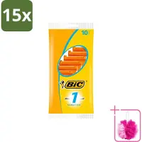 BIC 15 x - Scheermesjes - Sensitive - Enkel Mesje - Wegwerpmesjes - 10 Scheermesjes - Bulkverpakking - Scheermesje - Douchemop - Gevoelige huid