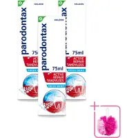 Parodontax 3 x – Tandpasta – Active Repair Fresh Mint – 75 ml - Bulkverpakking - Tandvlees herstellen - Douchemop - Tandplak verwijderen