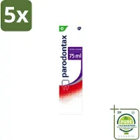 Parodontax 5 x – Tandpasta – Ultra Clean – Bloedend Tandvlees – 75 ml - Grootverpakking - Vaatwasstrips - Bloedend Tandvlees - Tandpasta - Tandvleesbescherming - Tandplak - Fluoride