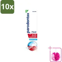 Parodontax 10 x – Tandpasta – Active Repair Fresh Mint – 75 ml - Bulkverpakking - Tandvlees herstellen - Douchemop - Tandplak verwijderen